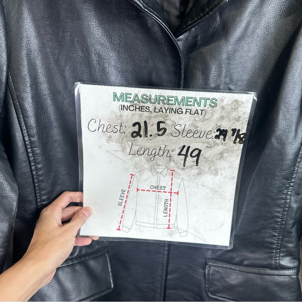 Rebecca Minkoff Black Leather Trench Coat - Picture 6 of 11